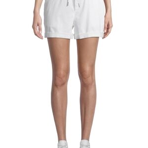 Women's White Casual Shorts